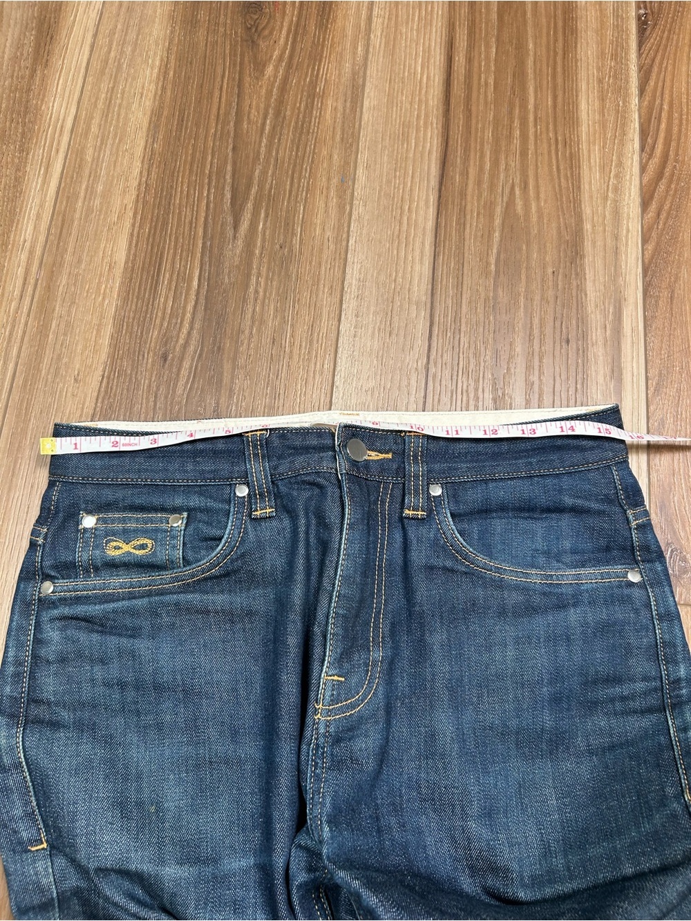 Plac men’s straight crop regular rise d 10 dark wash jeans size 31x28 - Picture 9 of 10